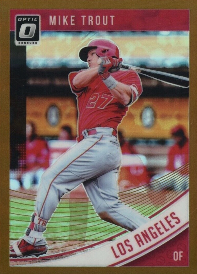 2018 Panini Donruss Optic Mike Trout #121 Baseball Card