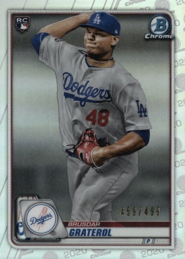 2020 Bowman Chrome Brusdar Graterol #5 Baseball Card