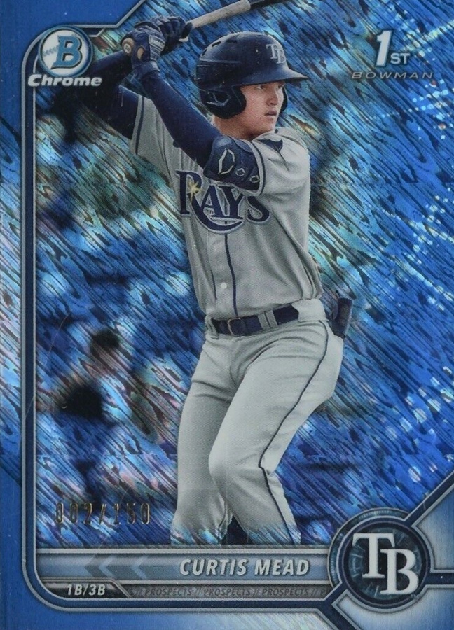 2022 Bowman Chrome Prospects Curtis Mead #BCP10 Baseball Card