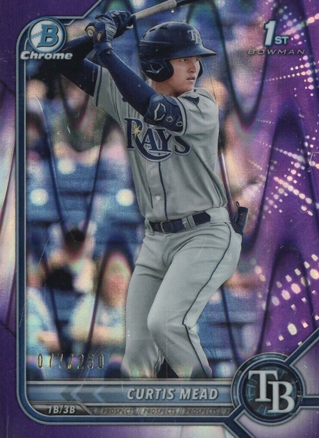 2022 Bowman Chrome Prospects Curtis Mead #BCP10 Baseball Card