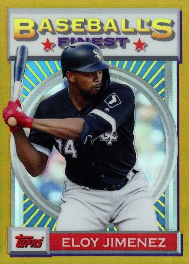 2020 Finest Flashbacks Eloy Jimenez #12 Baseball Card