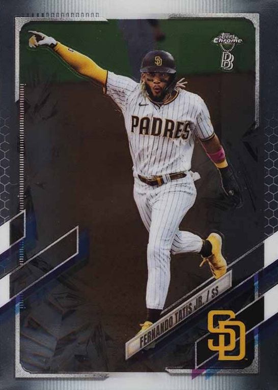 2021 Topps Chrome Ben Baller Fernando Tatis Jr. #1 Baseball Card