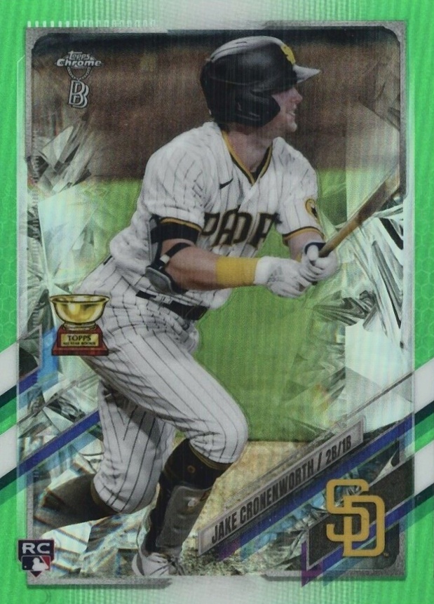 2021 Topps Chrome Ben Baller Jake Cronenworth #49 Baseball Card