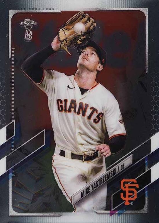 2021 Topps Chrome Ben Baller Mike Yastrzemski #108 Baseball Card