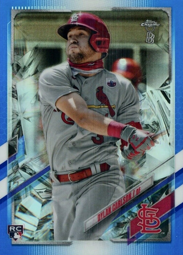 2021 Topps Chrome Ben Baller Dylan Carlson #140 Baseball Card