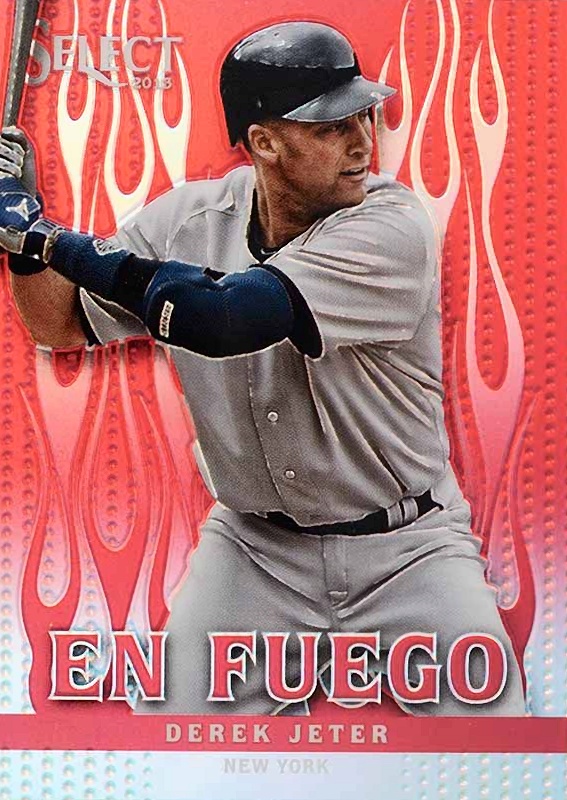 2013 Panini Select EN Fuego Derek Jeter #EF3 Baseball Card