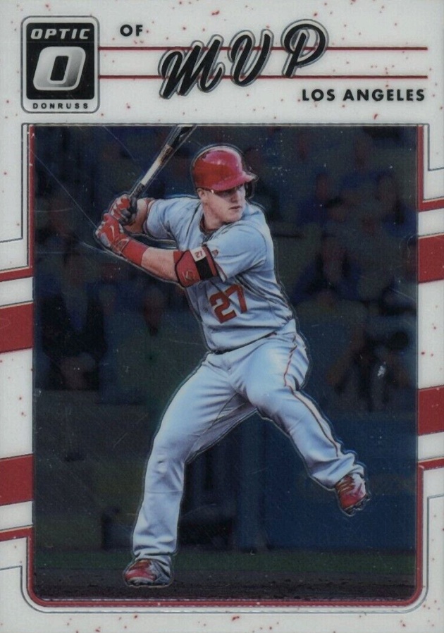 2017 Panini Donruss Optic Mike Trout #107 Baseball Card