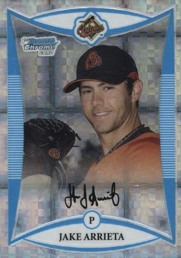 2008 Bowman Chrome Prospects Jake Arrieta #BCP164 Baseball Card