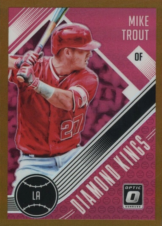 2018 Panini Donruss Optic Mike Trout #13 Baseball Card