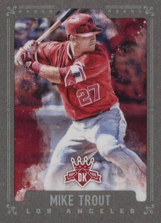 2017 Panini Diamond Kings Mike Trout #67 Baseball Card