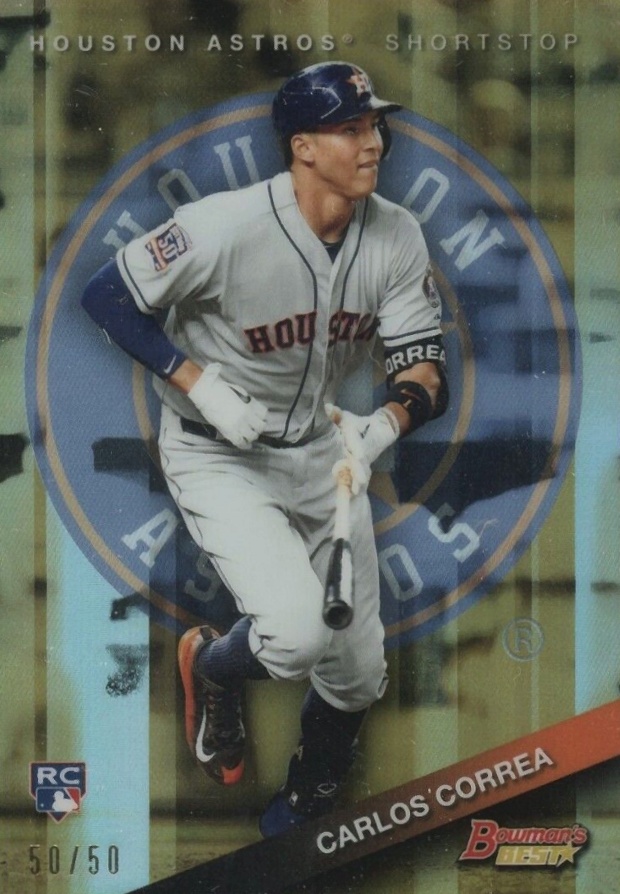 2015 Bowman's Best  Carlos Correa #58 Baseball Card