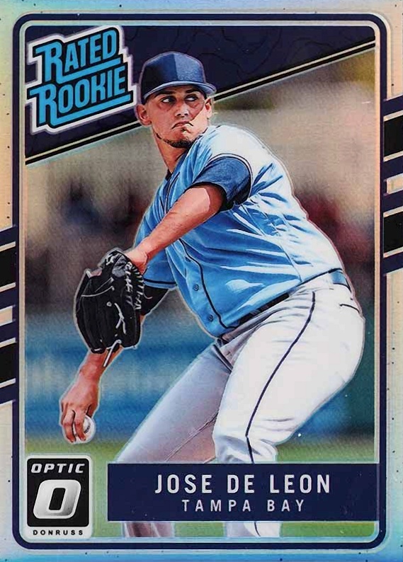 2017 Panini Donruss Optic Jose DE Leon #39 Baseball Card