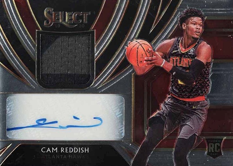 2019 Select Rookie Jersey Autographs Cam Reddish #CRD Basketball Card