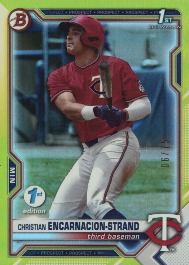 2021 Bowman Draft 1st Edition Christian Encarnacion-Strand #BD9 Baseball Card