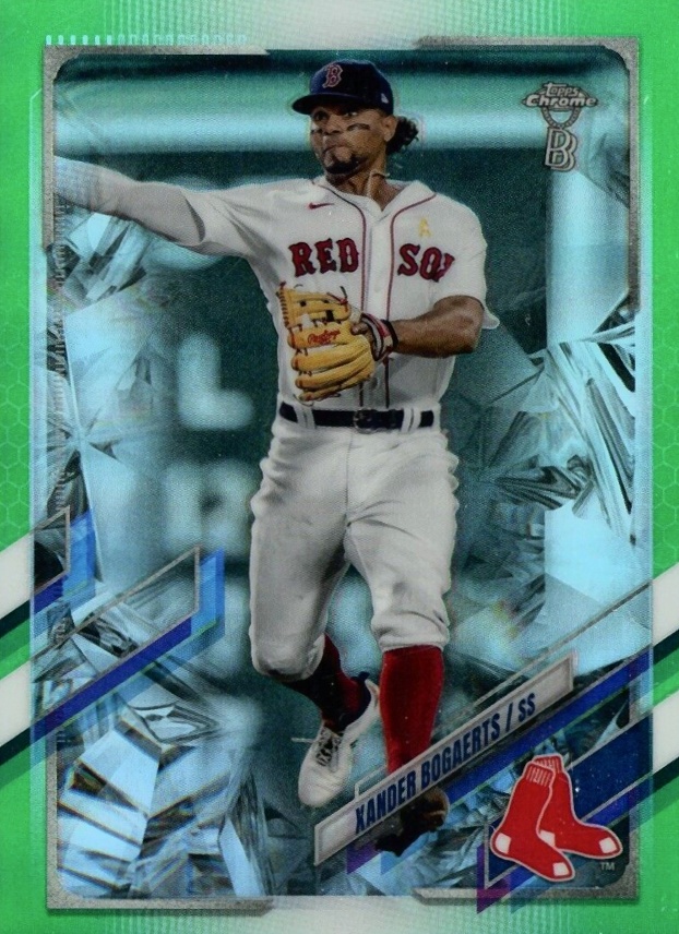 2021 Topps Chrome Ben Baller Xander Bogaerts #162 Baseball Card