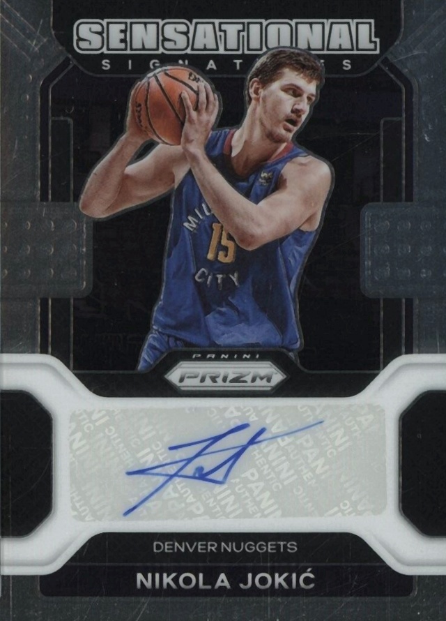 2021 Panini Prizm Sensational Signature Nikola Jokic #SSNJK Basketball Card