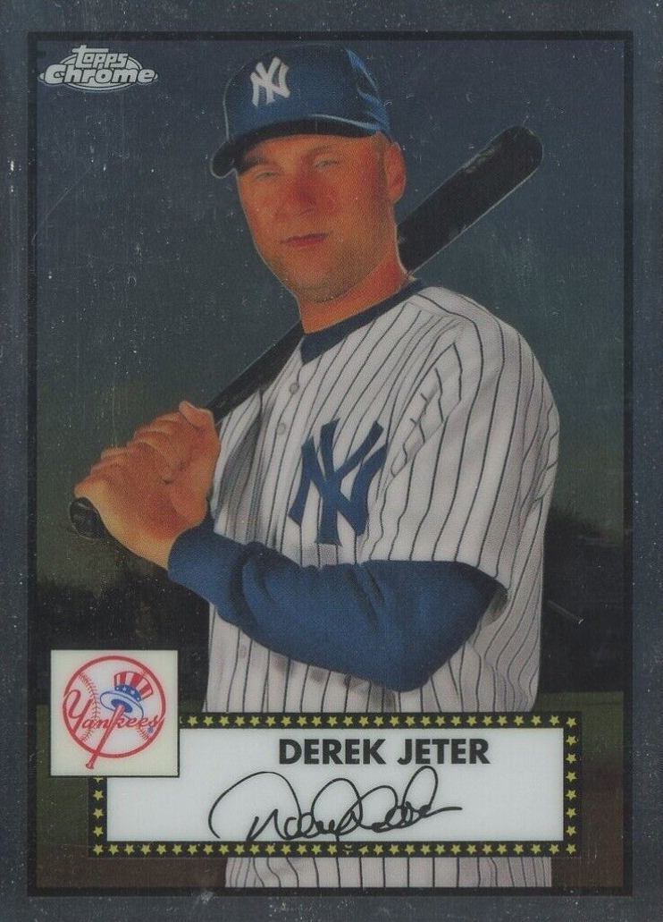 2021 Topps Chrome Platinum Anniversary Derek Jeter #491 Baseball Card