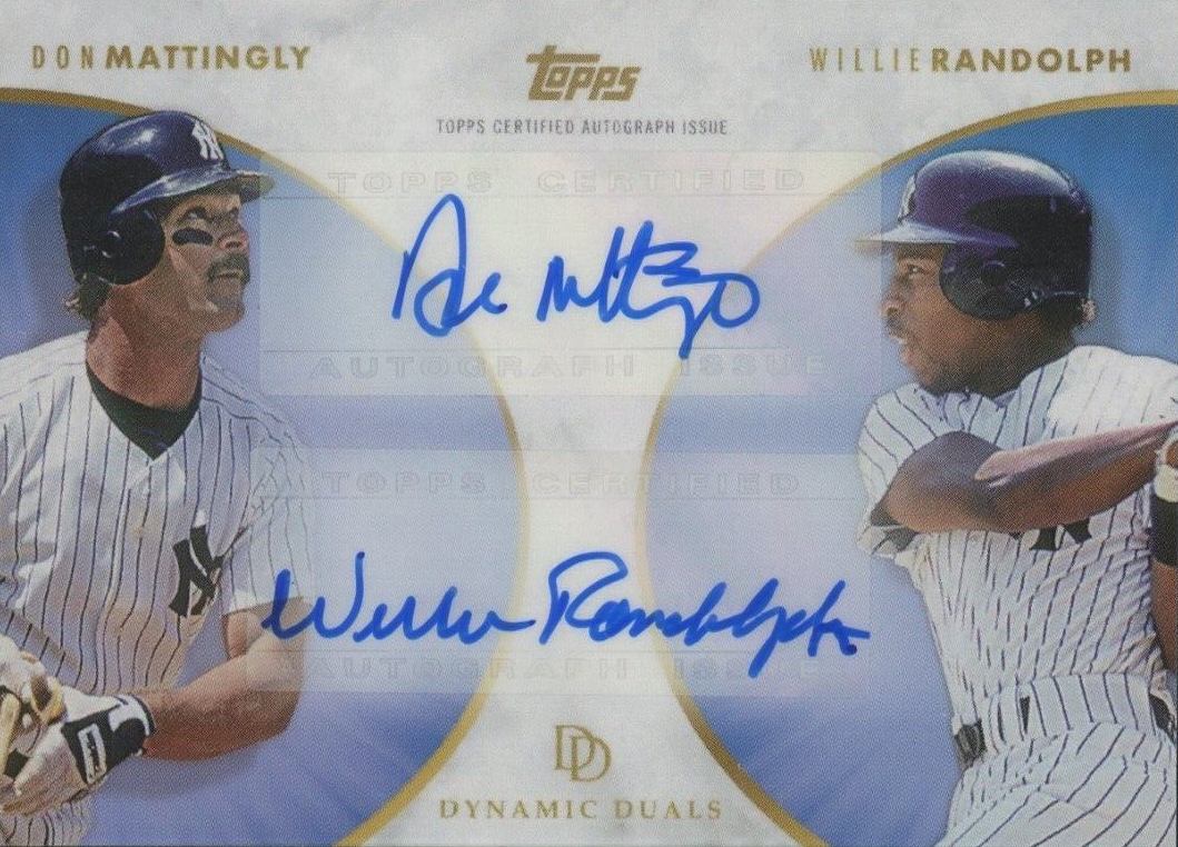 2022 Topps Dynamic Duals Don Mattingly/Willie Randolph #19 Baseball Card