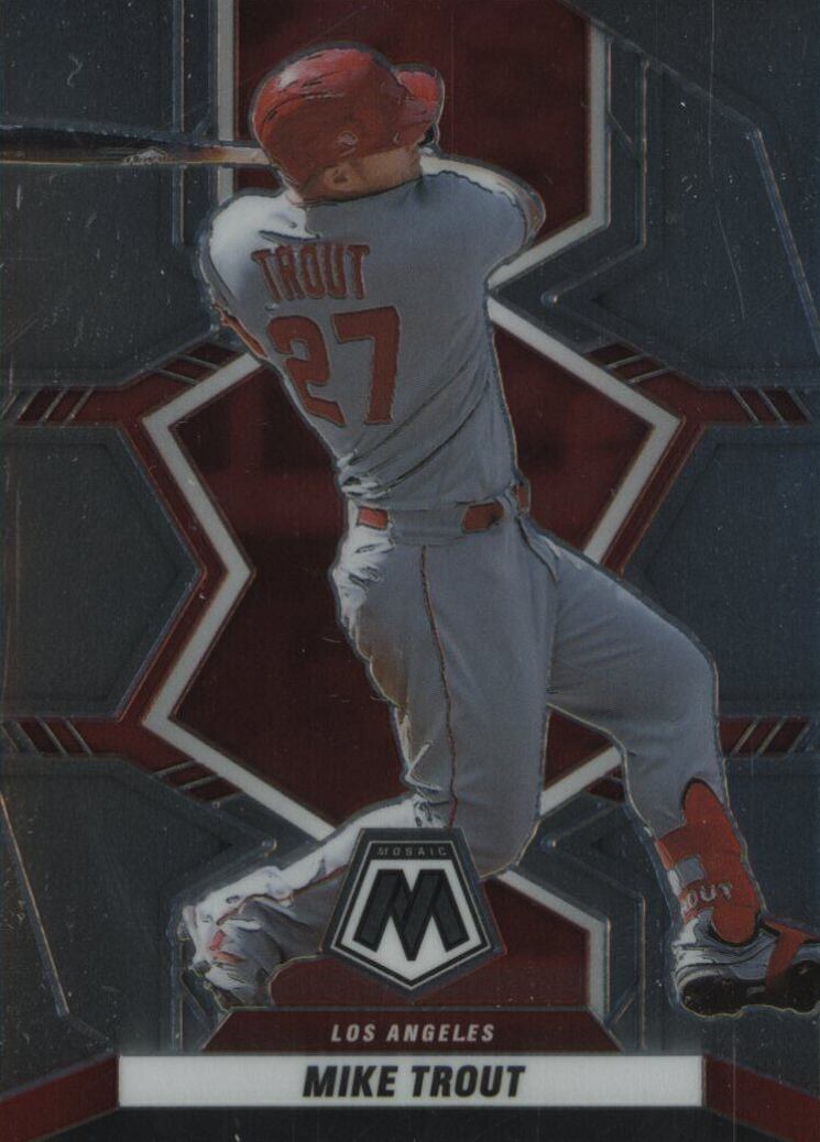 2022 Panini Mosaic Mike Trout #98 Baseball Card