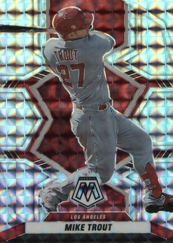 2022 Panini Mosaic Mike Trout #98 Baseball Card