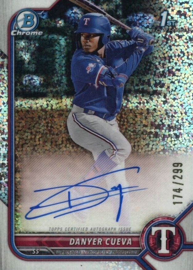 2022 Bowman Chrome Prospect Autographs Danyer Cueva #CPADCA Baseball Card