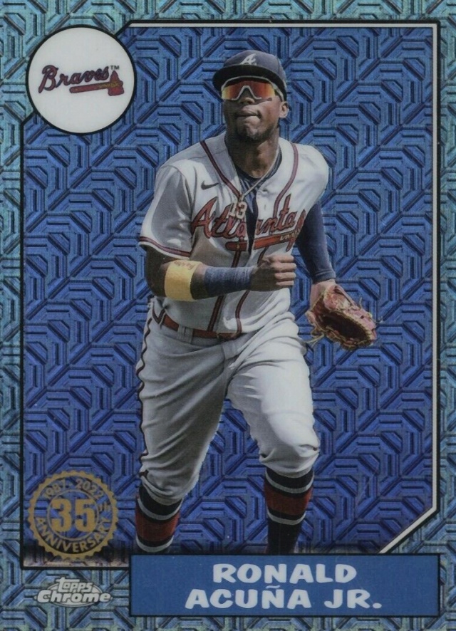 2022 Topps Silver Pack 1987 Chrome Promo Ronald Acuna Jr. #T87C74 Baseball Card