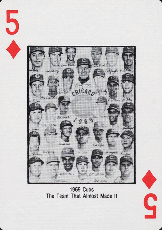 1985 Chicago Cubs Playing Card 1969 Cubs # Baseball Card