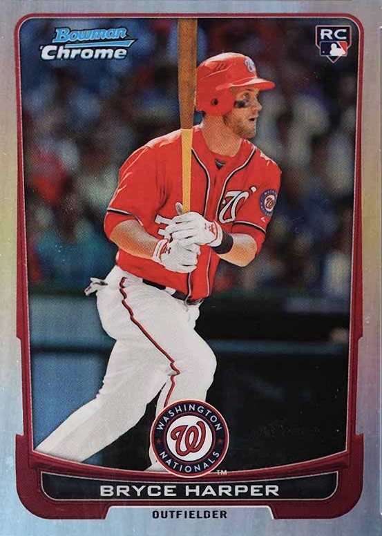 2012 Bowman Chrome Draft Bryce Harper #10 Baseball Card