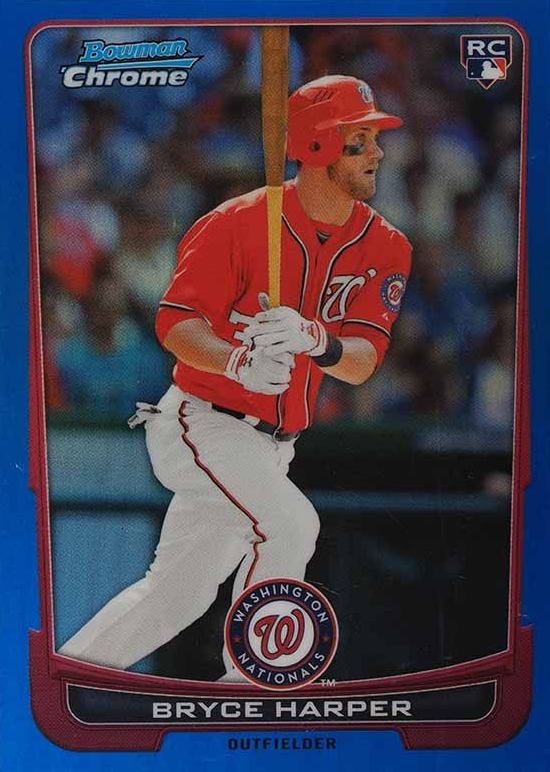 2012 Bowman Chrome Draft Bryce Harper #10 Baseball Card