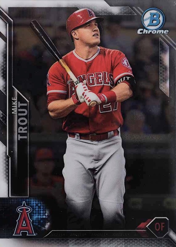 2016 Bowman Chrome Mike Trout #1 Baseball Card