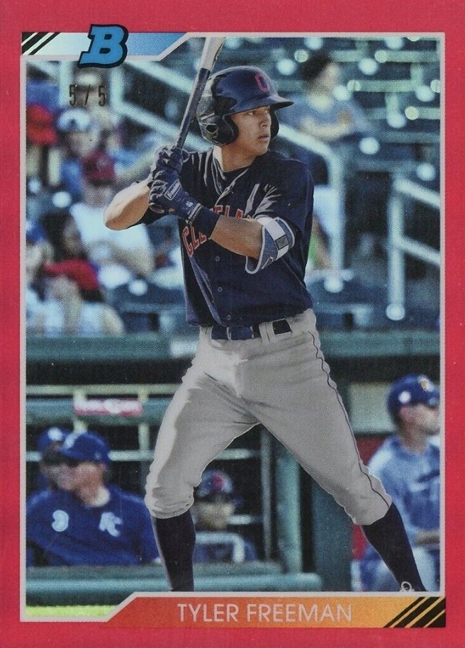 2020 Bowman Heritage Chrome Prospects Tyler Freeman #TF Baseball Card