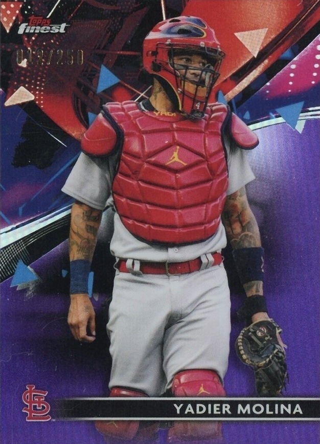 2021 Topps Finest Yadier Molina #93 Baseball Card