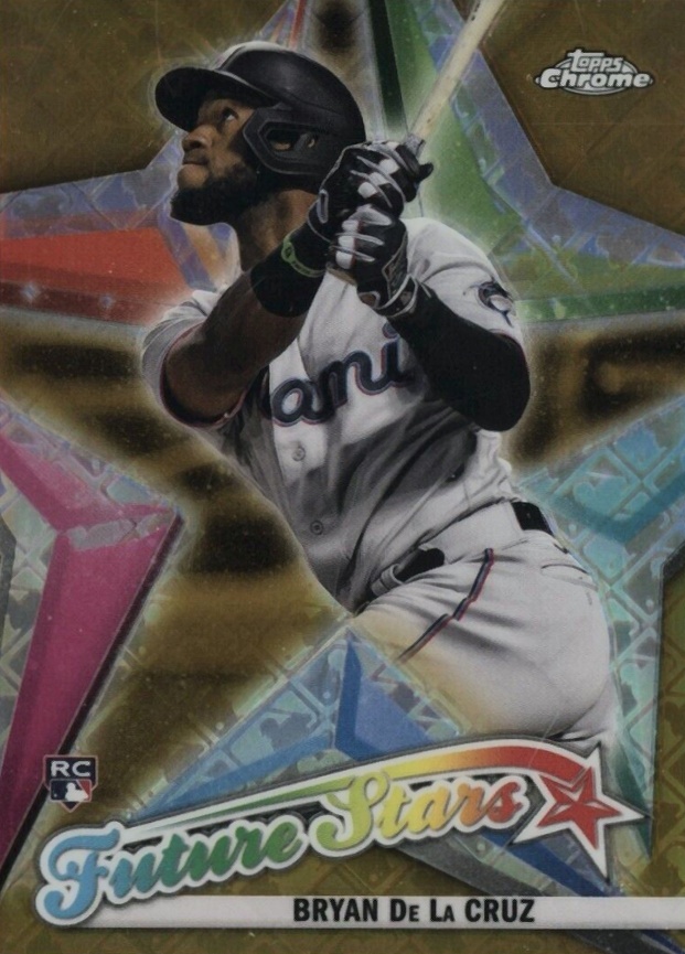 2022 Topps Chrome Logofractor Edition Future Stars Bryan de La Cruz #FS11 Baseball Card