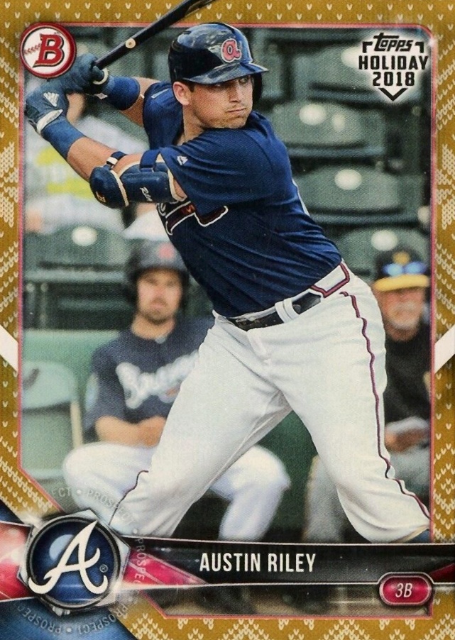 2018 Topps Holiday Bowman  Austin Riley #TH-AR Baseball Card