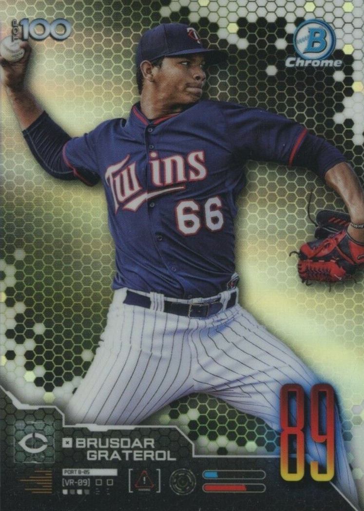 2019 Bowman Scouts' Top 100 Chrome Brusdar Graterol #BTP89 Baseball Card