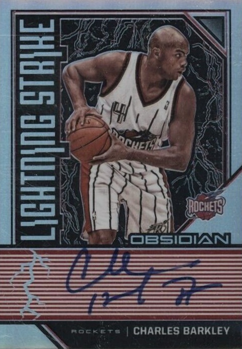 2019 Panini Obsidian Lightning Strike Signatures Charles Barkley #LSCBK Basketball Card