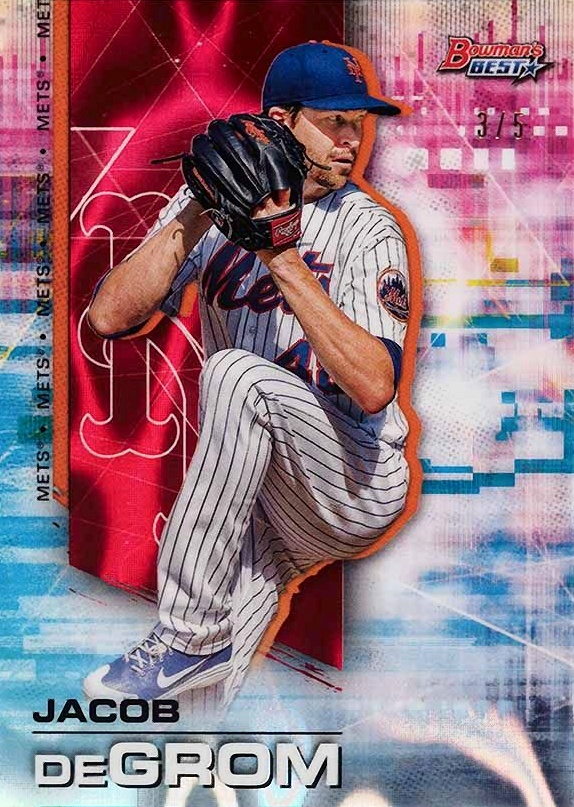 2021 Bowman's Best Jacob DeGrom #16 Baseball Card