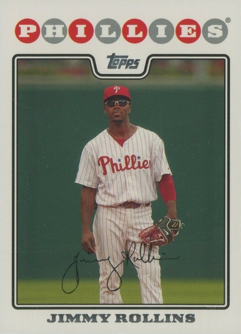 2008 Topps Jimmy Rollins #30 Baseball Card