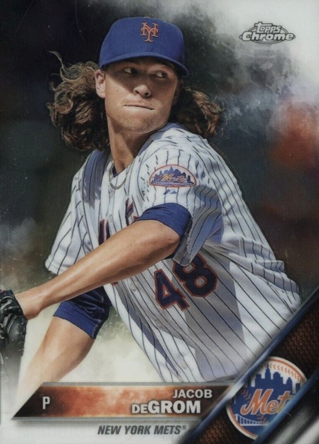 2016 Topps Chrome Jacob DeGrom #144 Baseball Card