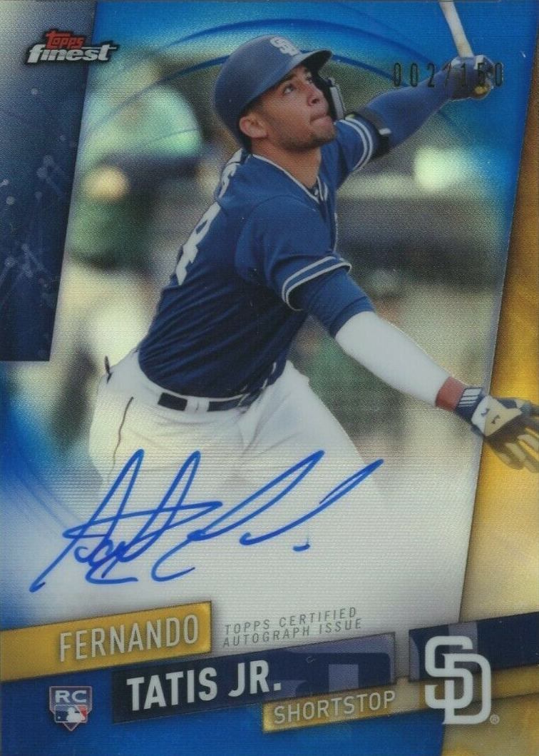 2019 Finest Autographs Fernando Tatis Jr. #FA-FTJ Baseball Card