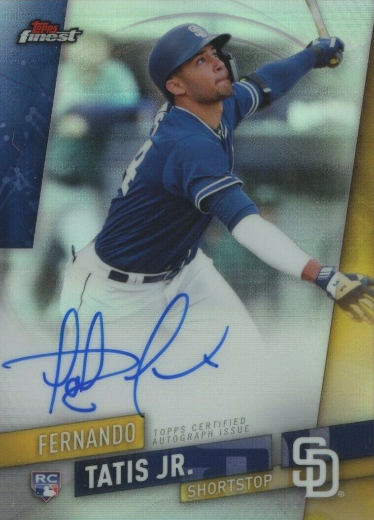 2019 Finest Autographs Fernando Tatis Jr. #FA-FTJ Baseball Card