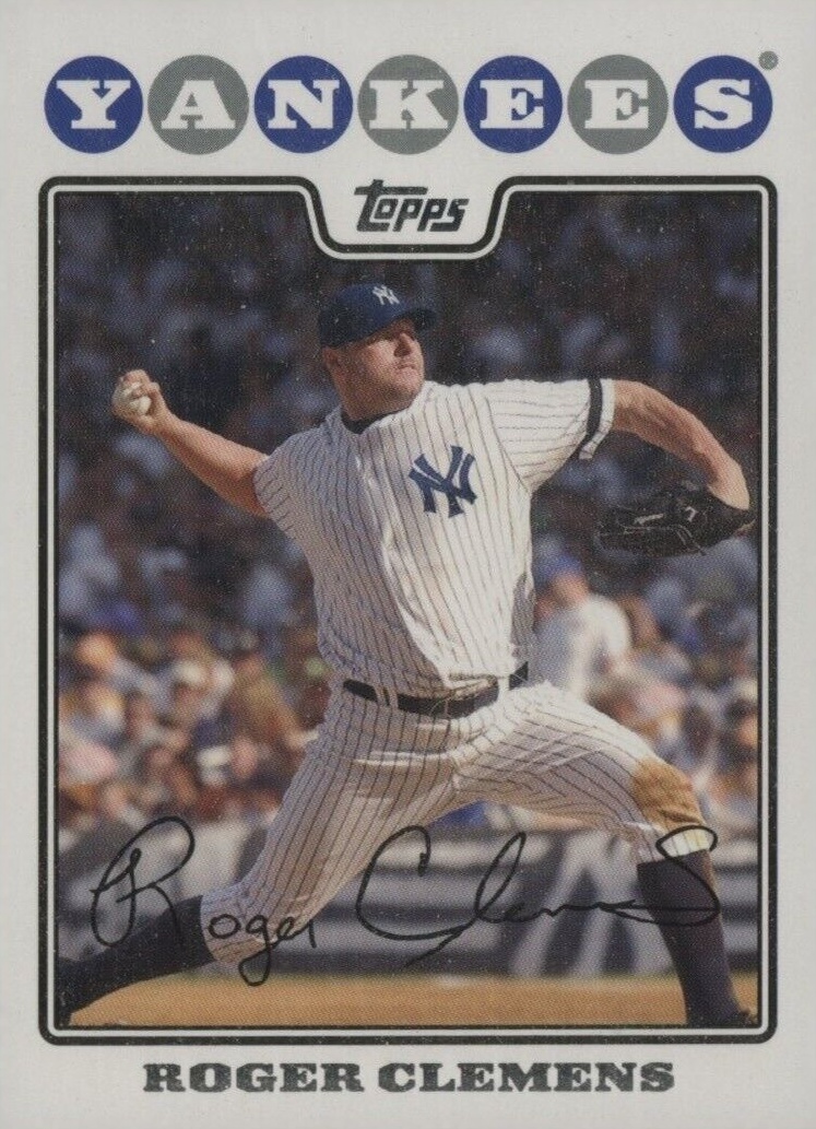 2008 Topps Roger Clemens #105 Baseball Card