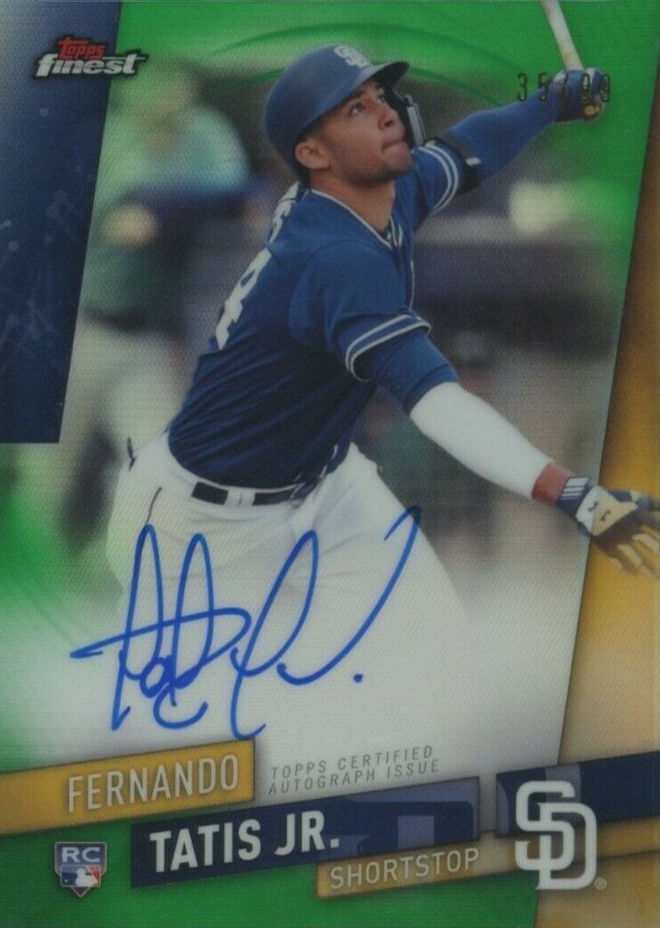 2019 Finest Autographs Fernando Tatis Jr. #FA-FTJ Baseball Card