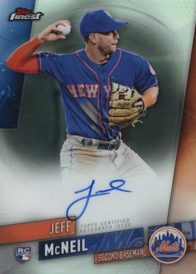 2019 Finest Autographs Jeff McNeil #FA-JMC Baseball Card