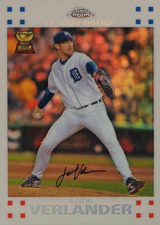 2007 Topps Chrome Justin Verlander #76 Baseball Card