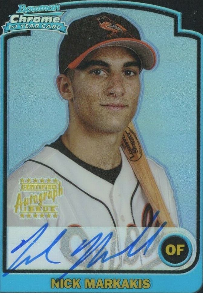 2003 Bowman Chrome Draft Picks Nick Markakis #171 Baseball Card