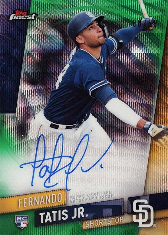 2019 Finest Autographs Fernando Tatis Jr. #FA-FTJ Baseball Card