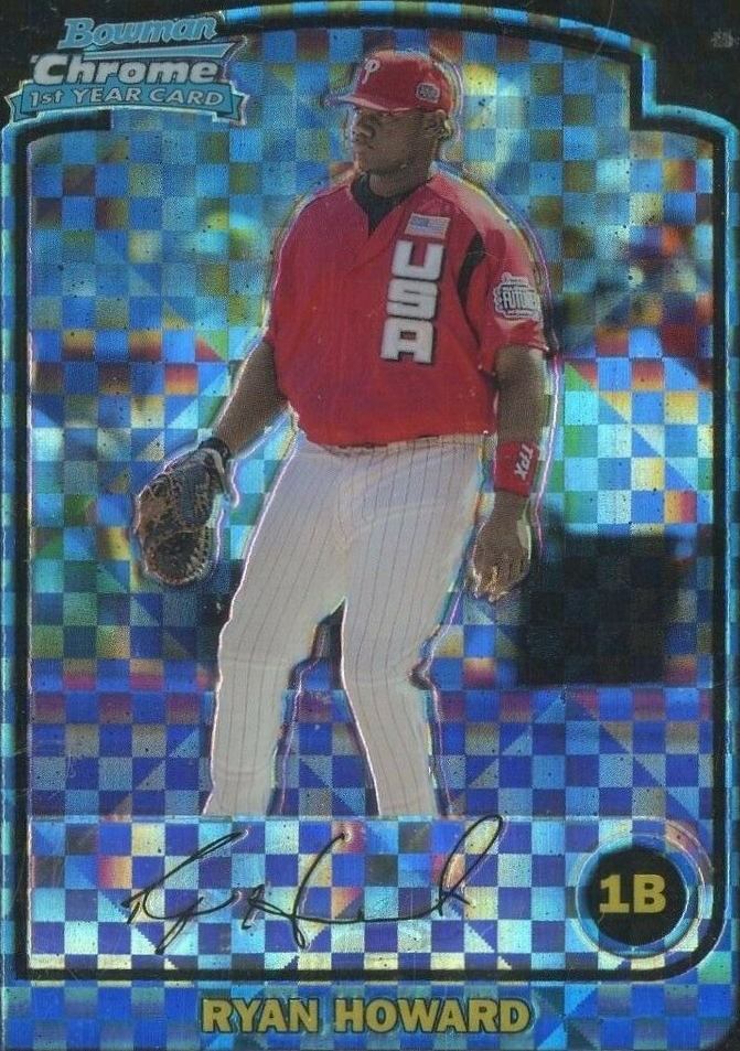 2003 Bowman Chrome Draft Picks Ryan Howard #138 Baseball Card