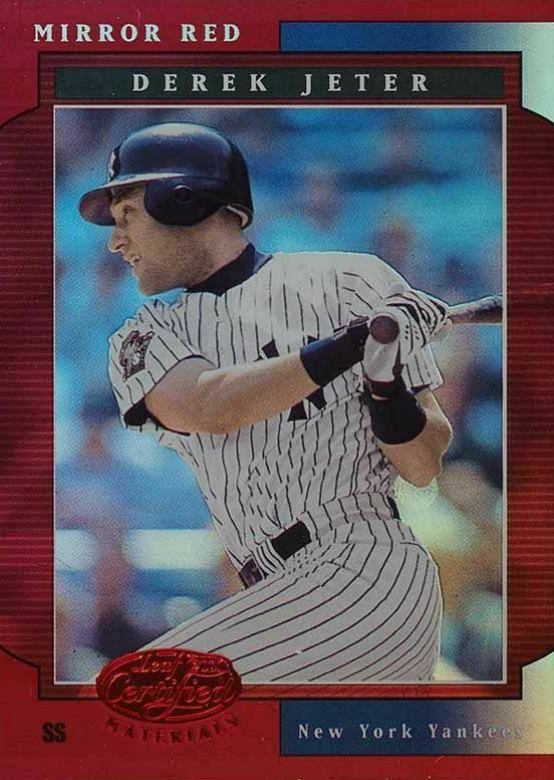 2001 Leaf Certified Materials Derek Jeter #5 Baseball Card