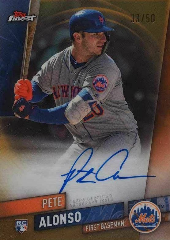 2019 Finest Autographs Pete Alonso #FA-PA Baseball Card